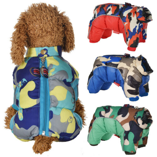 Waterproof Insulated Cotton Jacket for Small Dogs